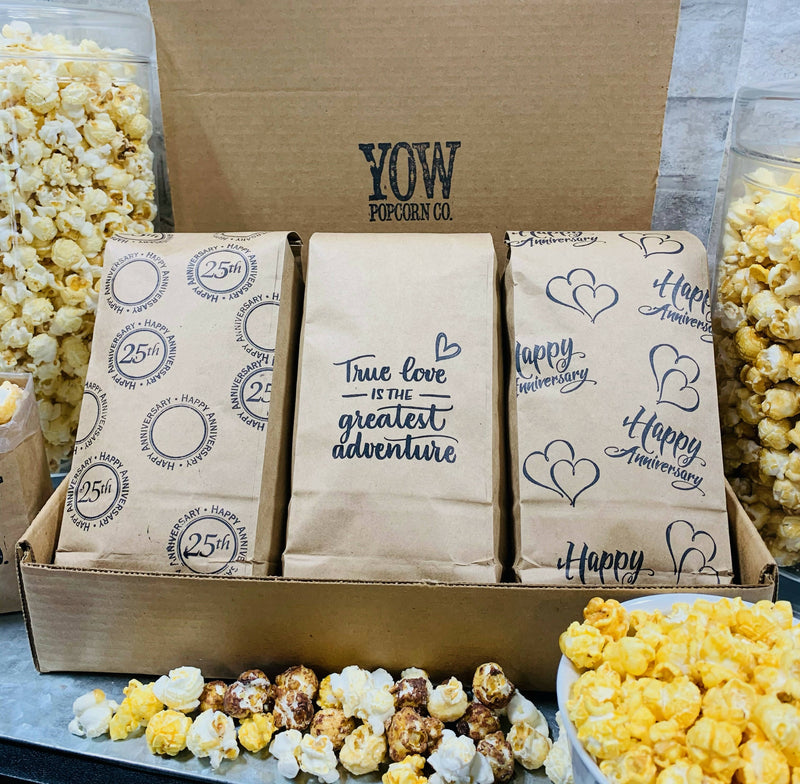 Happy Anniversary Gourmet Popcorn Gift Box